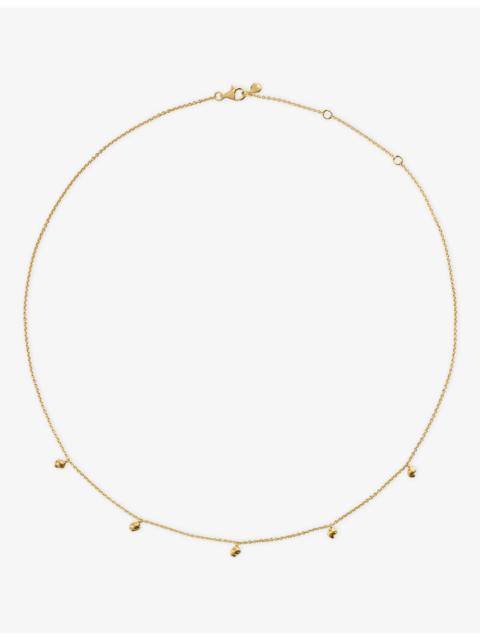 MONICA VINADER Fragments Asymmetric 18ct Yellow Gold-Plated Vermeil Sterling-Silver Chain Necklace