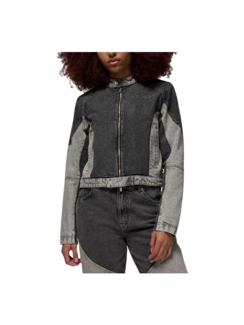 Jordan (WMNS) Air Jordan Jacket 'Black Grey' HF9431-010