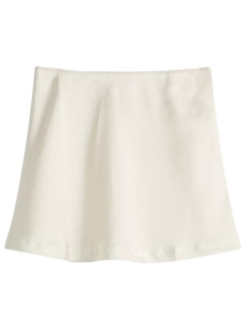 Kijun Kijun Polka Dot Satin Mini Skirt
