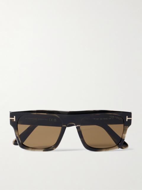 TOM FORD Cyrus Square-frame Tortoiseshell Acetate Sunglasses