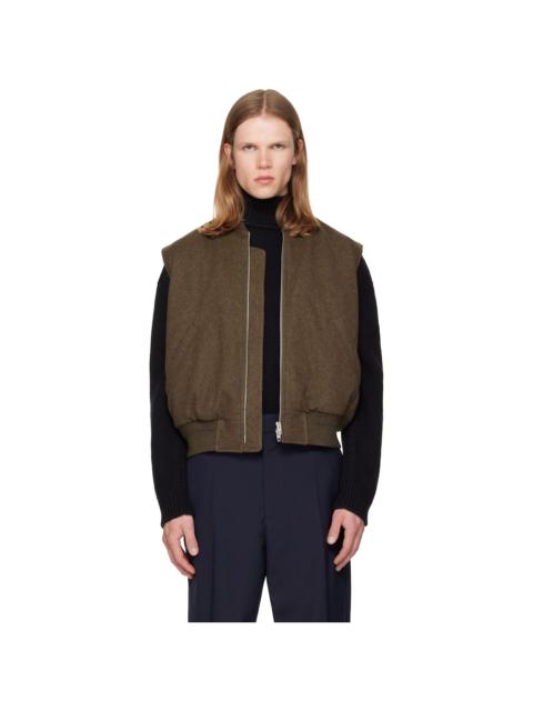 Jil Sander Brown Sport Vest