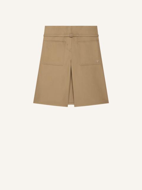 courrèges COTTON BACK PANEL SHORTS