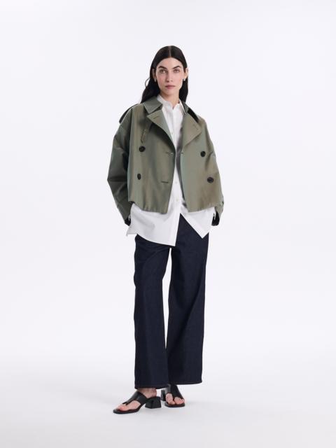 Mackintosh Eyemouth Gabardine Double Breasted Short Trench Coat