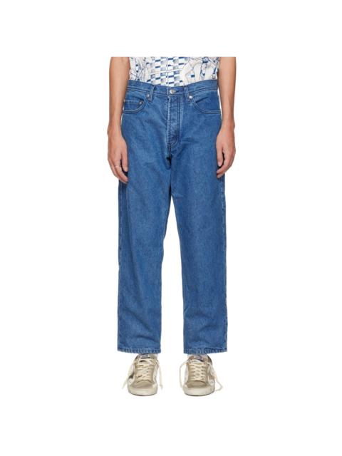 Enfants Riches Déprimés Blue Flannel Lined Jeans