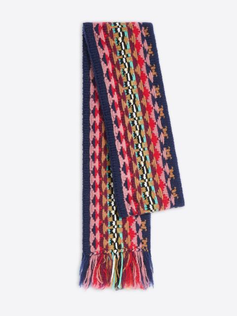 Dries Van Noten JACQUARD WOOL SCARF