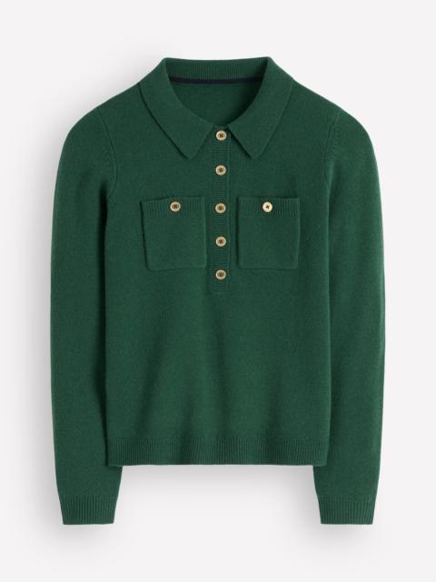 BODEN Marianne Merino Wool Sweater-Hunter Green