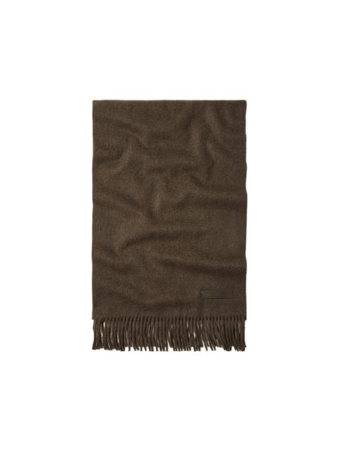 ZEGNA dark olive green Oasi cashmere scarf