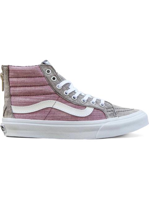 Vans Vans Sk8-Hi Slim Zip Floral Chambray Grey True White (Women's)