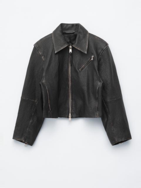 & Other Stories Leather Biker Jacket