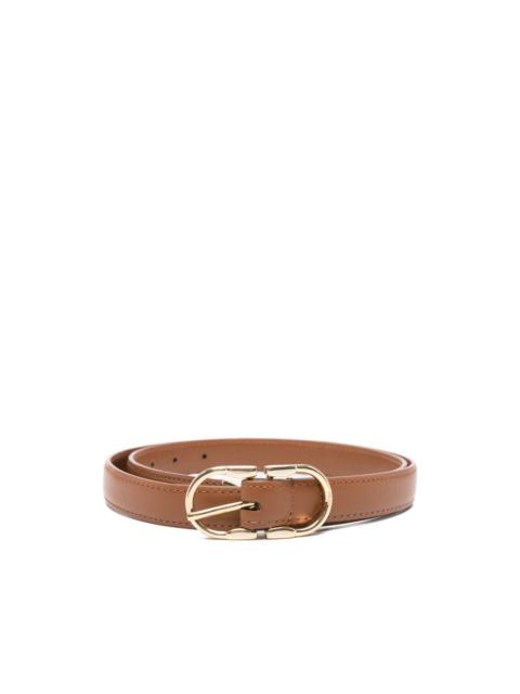 maje gold-tone buckle leather belt