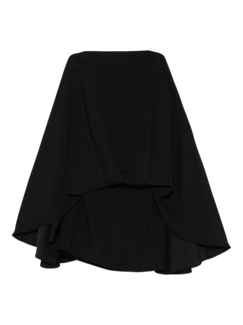 Taller Marmo ruffled cape dress