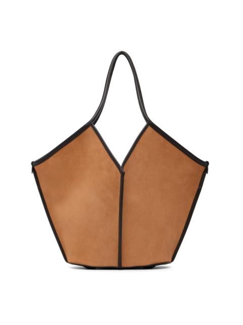 HEREU Tan Calella Suede Tote