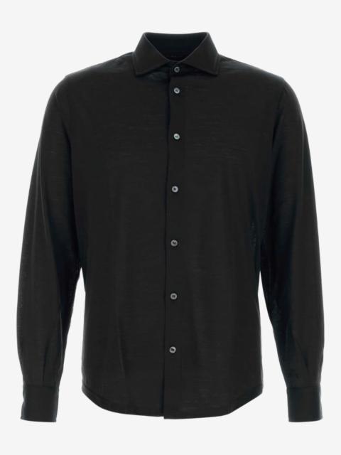 FEDELI wool long-sleeve shirt