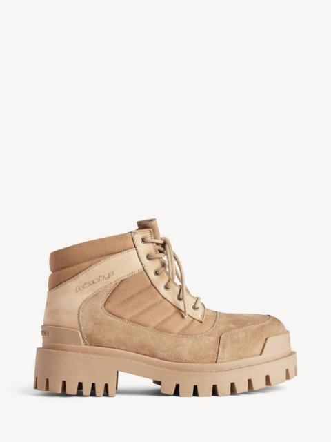 BALENCIAGA Men's Combat Strike Low Boot in Sand