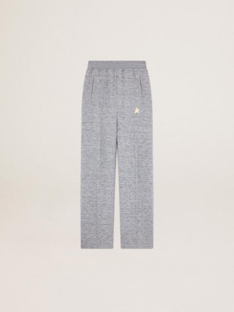 Golden Goose Women's gray joggers with gold star on the front