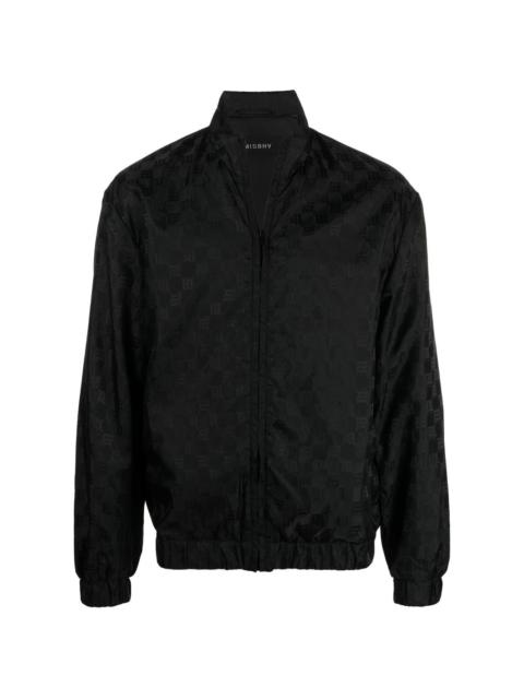 MISBHV monogram-print zip-up sports jacket