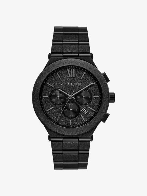 MICHAEL KORS Oversized Billie Frosted Black-Tone Watch
