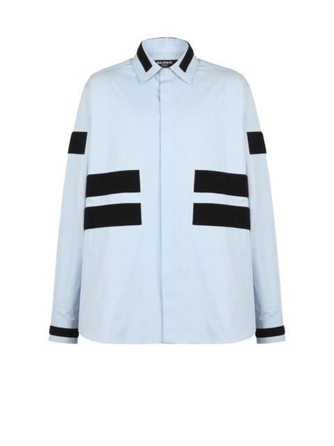 Balmain Cotton shirt with velcro stripes