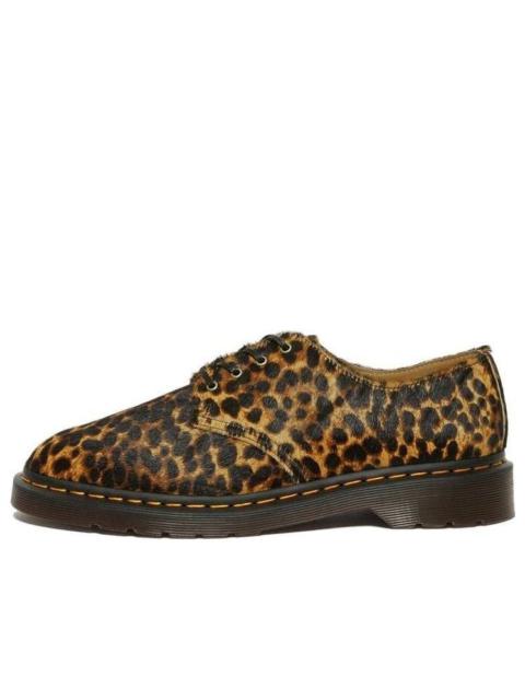 Dr. Martens Dr. Martens 1461 Smiths Hair On Leopard Print Dress Shoes 'Brown' 27727348