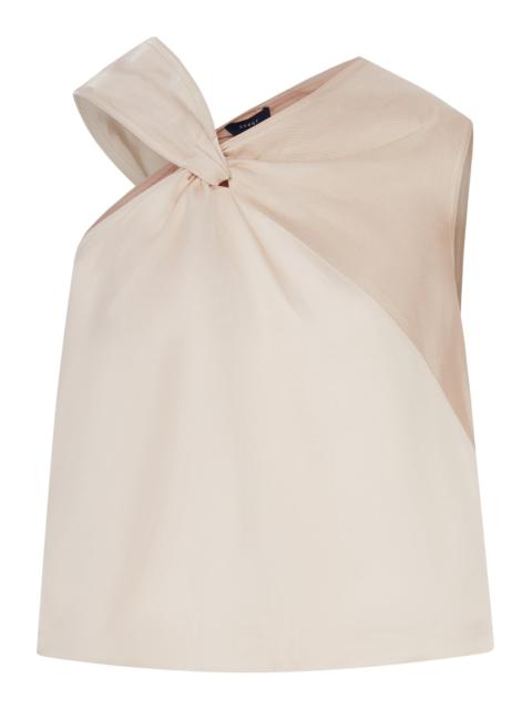 soeur LUCIANA ONE-SHOULDER TOP WITH KNOT DETAIL