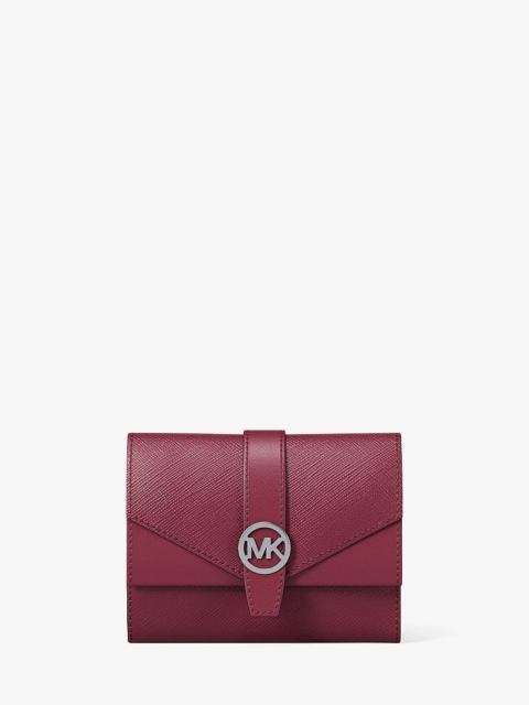 MICHAEL KORS Greenwich Medium Leather Trifold Wallet