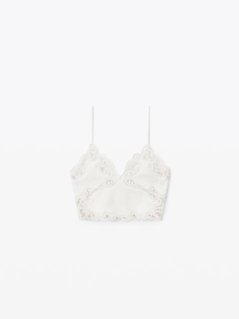CROPPED CAMI IN TOWEL TERRY