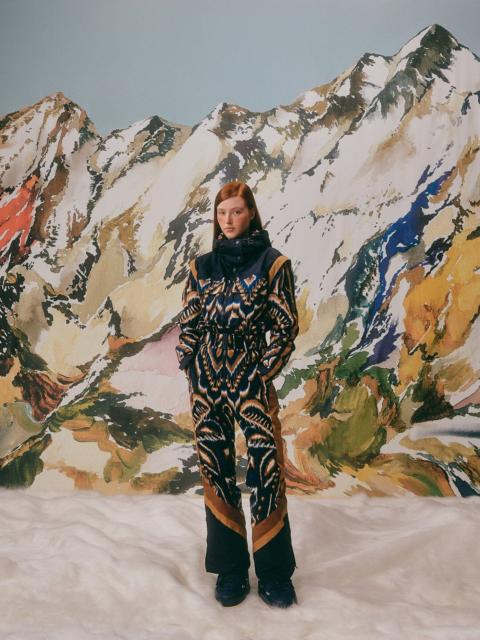 FARM RIO Black Pineapple Ikat Ski Jumpsuit