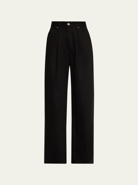 RÙADH The Archer Pleated Wide-Leg Jeans