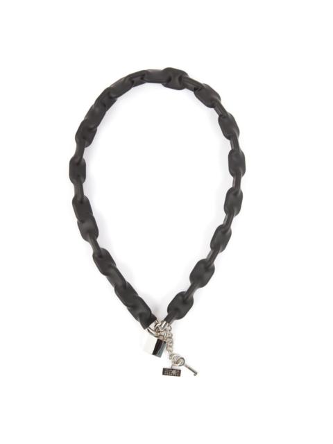 MM6 Maison Margiela padlock chain-link necklace