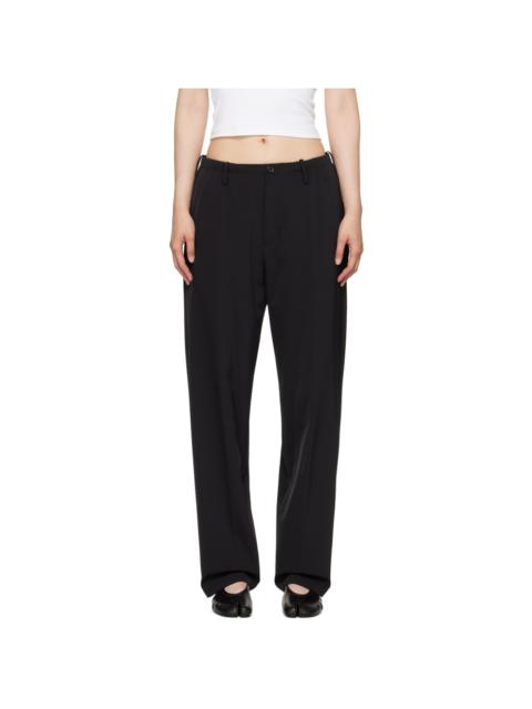 Black Drawstring Trousers