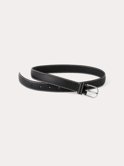 Totême Slim trouser leather belt black grain