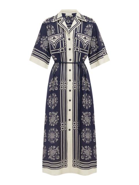 ALÉMAIS Banderra Linen Shirtdress
