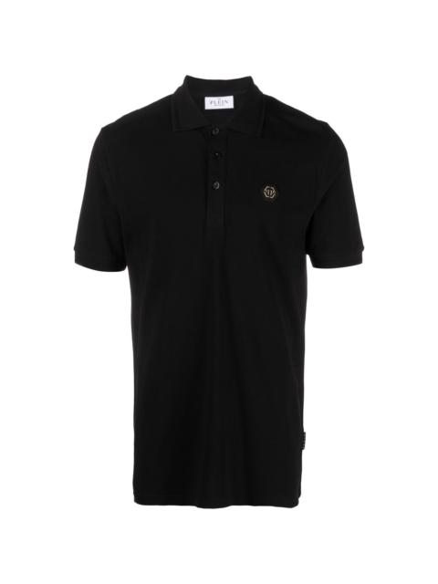 skull-print polo shirt