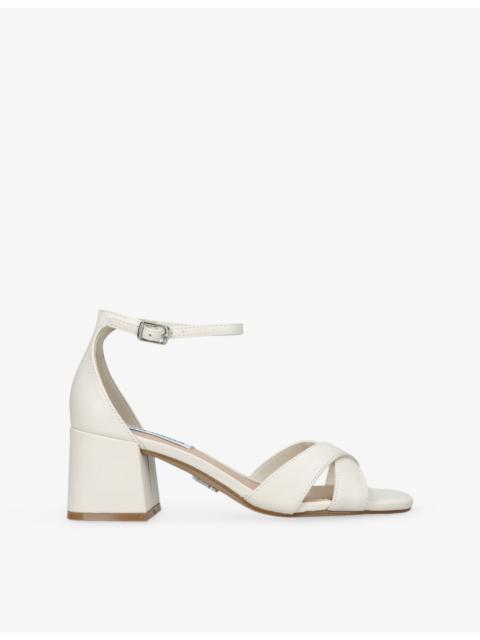 STEVE MADDEN Fergie 287 Heeled Faux-Leather Sandals