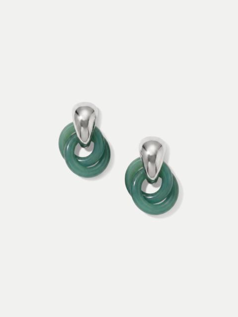 VERONICA BEARD RESIN LINK DROP HOOP EARRING