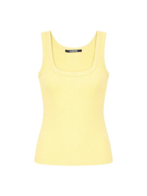 JACQUEMUS Gros Grain Jersey Tank Top