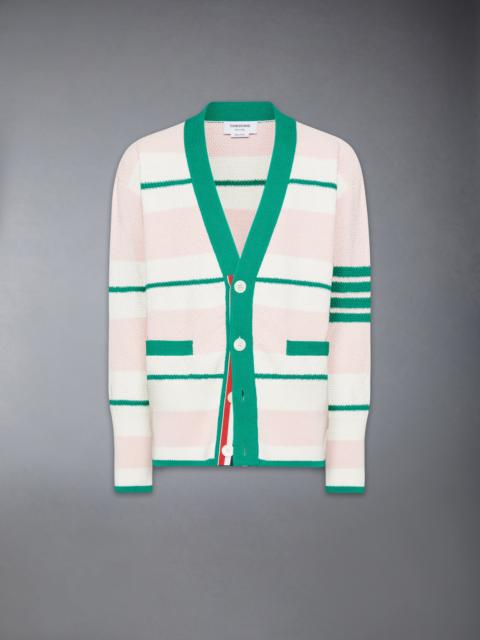 SEED STITCH 4-BAR CARDIGAN