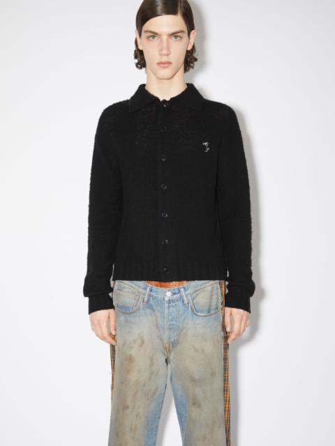Acne Studios Polo wool cardigan - Black