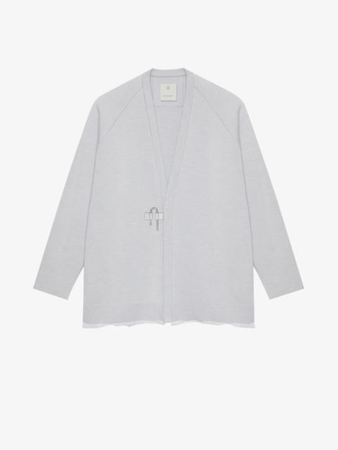 Givenchy CARDIGAN IN WOOL AND SILK WITH U-LOCK