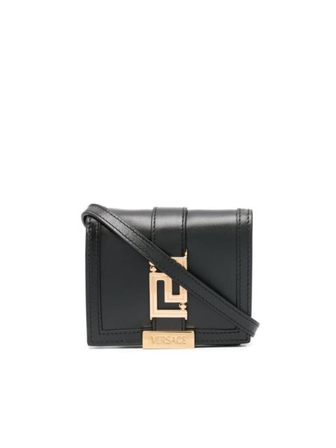 VERSACE Greca-plaque detail crossbody bag
