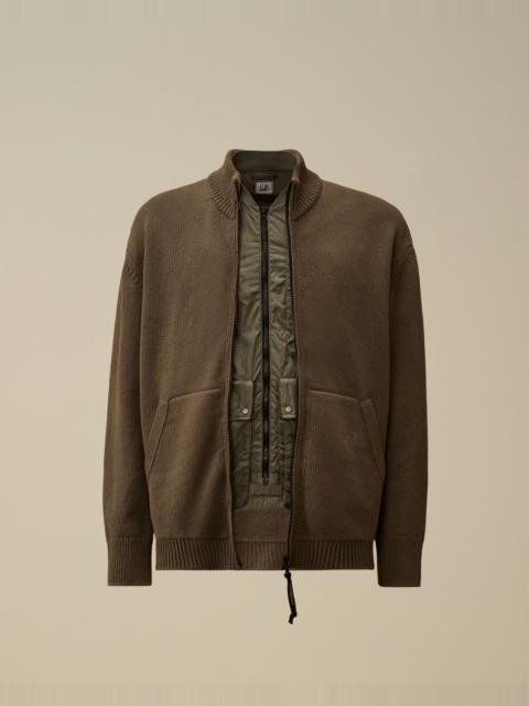 C.P. Company Cotton Mixed Zipped Cardigan