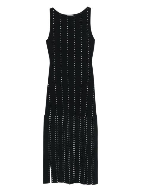 Sandro pearl-embellished sleeveless dress