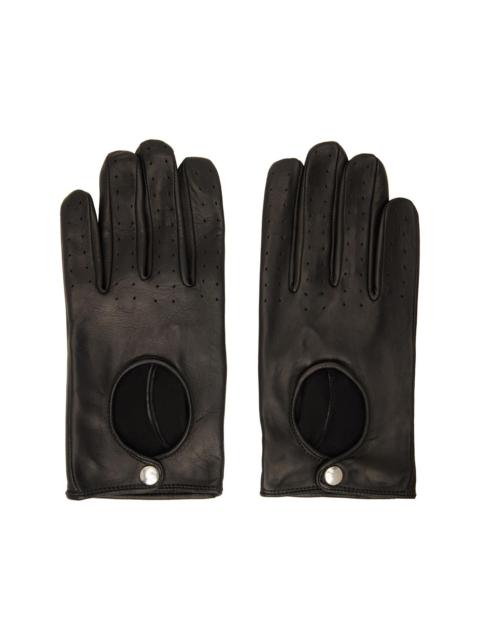 ERNEST W. BAKER Black Driving Gloves