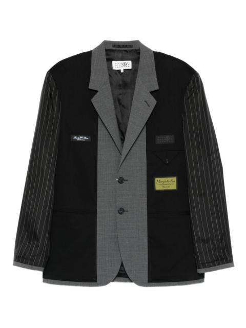 MM6 Maison Margiela pinstripe panelled blazer
