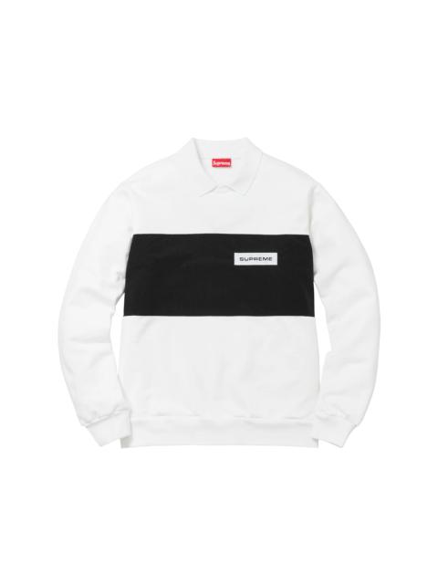 Supreme Polo Crewneck White
