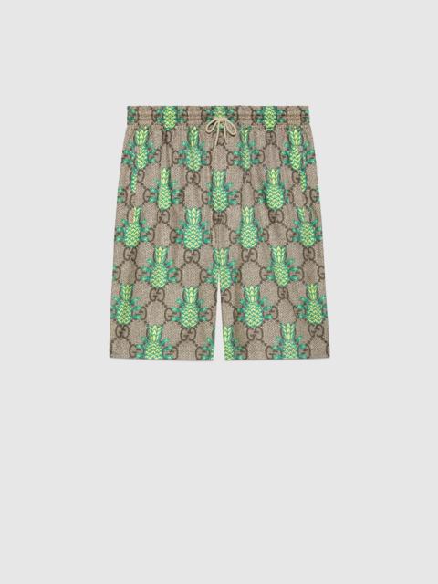 GUCCI Gucci Pineapple GG print shorts