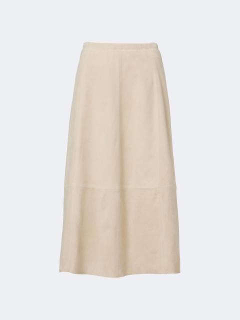 Vince Suede midi skirt