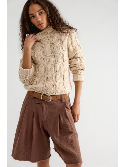 FREE PEOPLE Simone Cable Knit Pullover