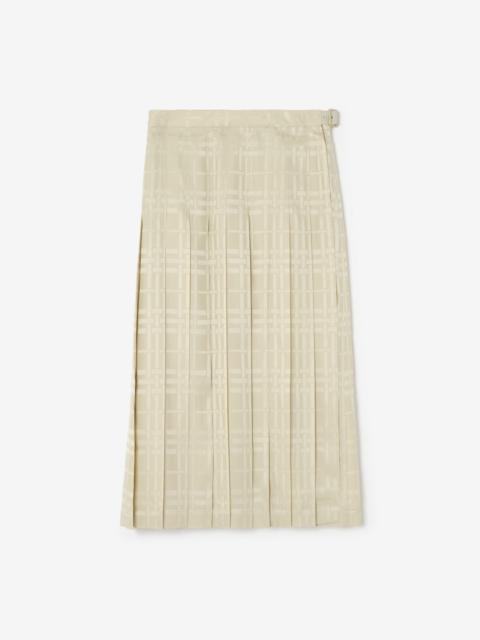 Burberry Silk Midi Kilt
