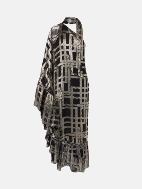 Taller Marmo Betsy printed asymmetric silk-blend maxi dress